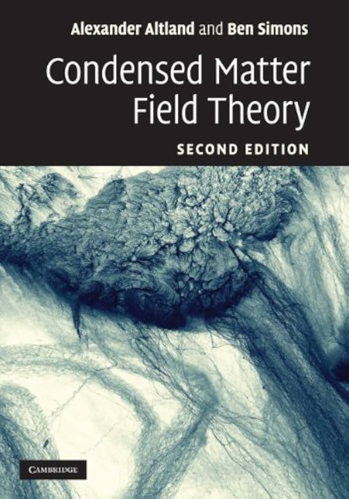 Condensed Matter Field Theory 表紙