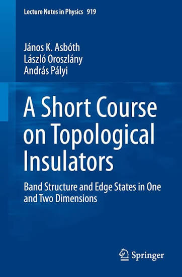 A Short Course on Topological Insulators 表紙